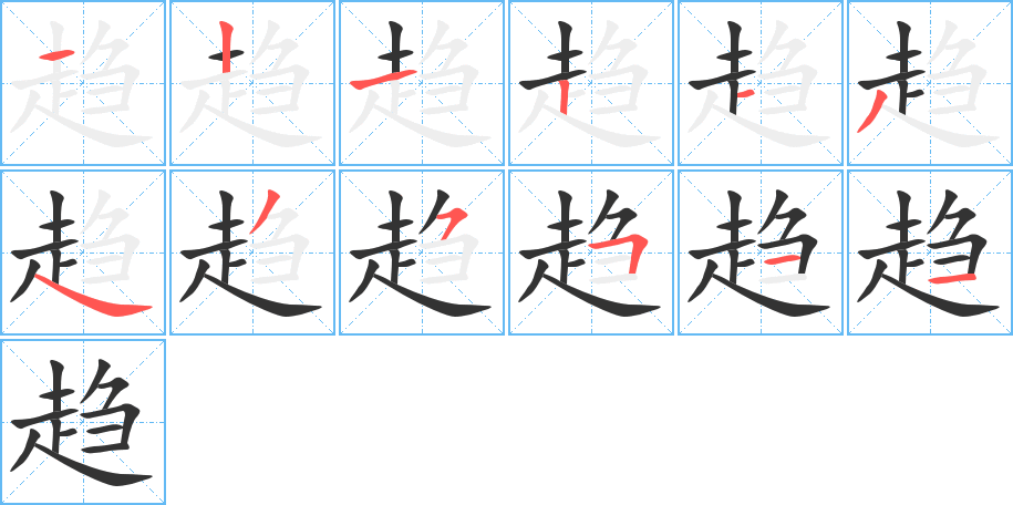 趋
